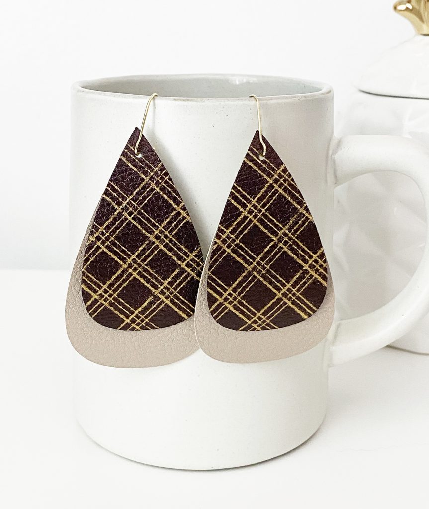 DIY Leather Earrings with Foil by Pineapple Paper Co.