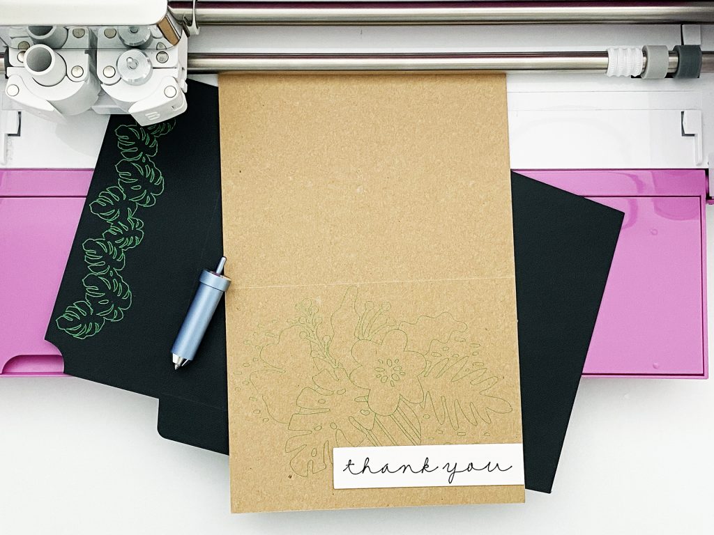 Foil Thank You Card Made with the Cricut Foil System