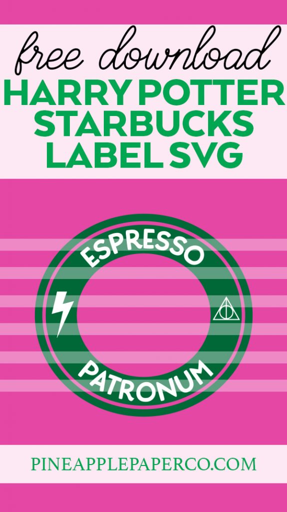 Free Harry Potter Espresso Patronum Starbucks SVG