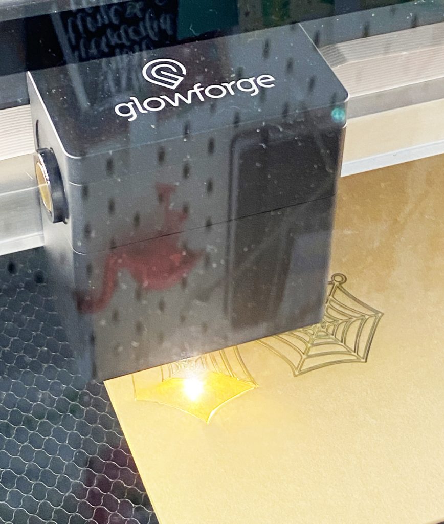 Glowforge Cutting Acrylic Halloween Earrings