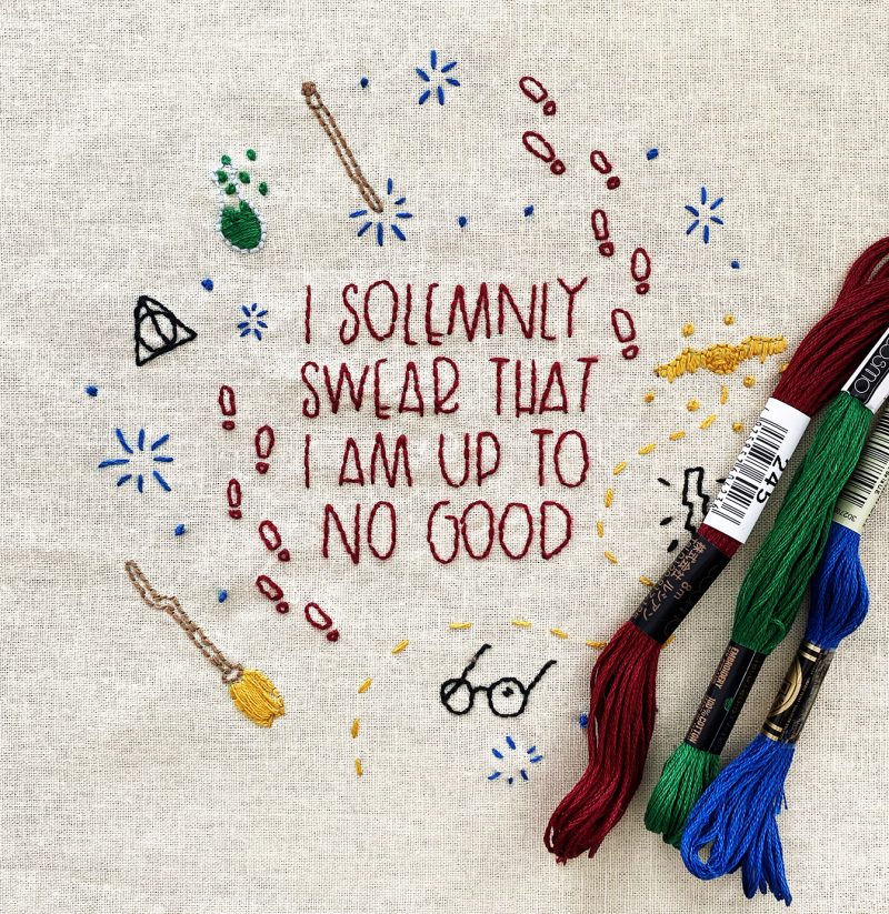 Harry Potter Embroidery Pattern
