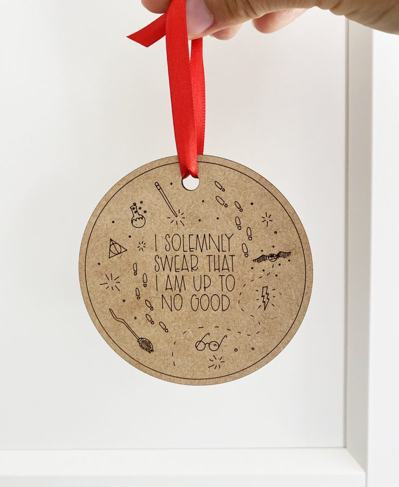 Harry Potter Laser Cut Ornament with Glowforge