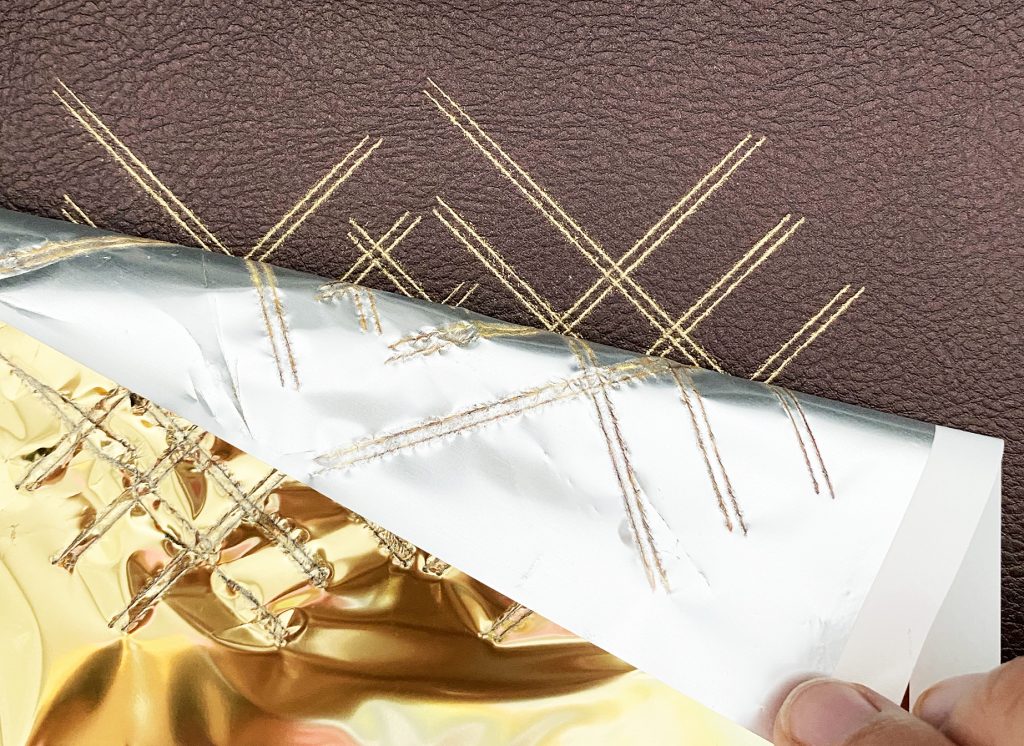 Removing Cricut Foil from Faux Leather