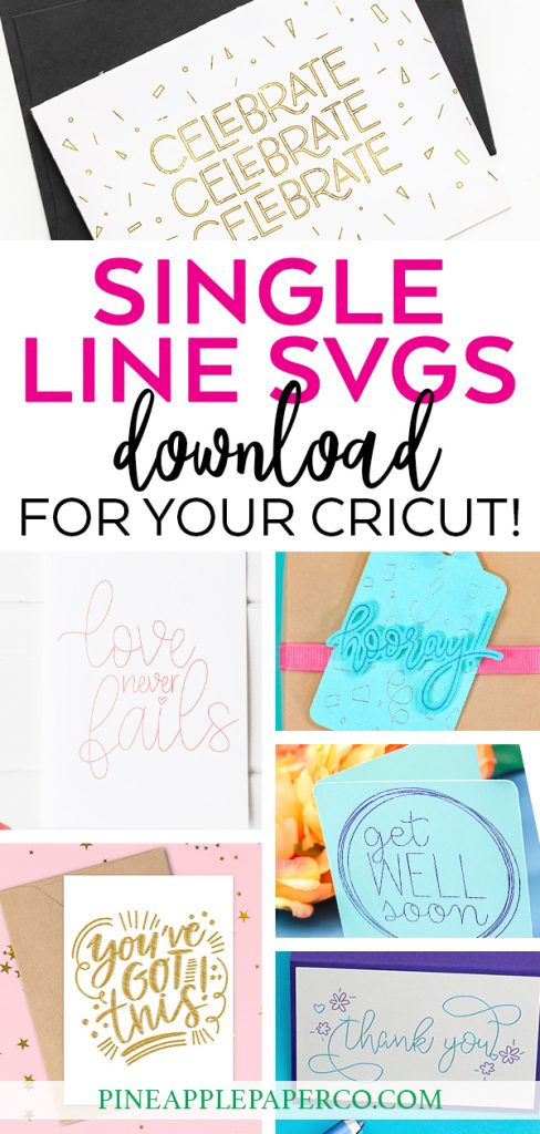 Free Single Line SVG Files for Cricut Foil, Pens, and Foil Quill