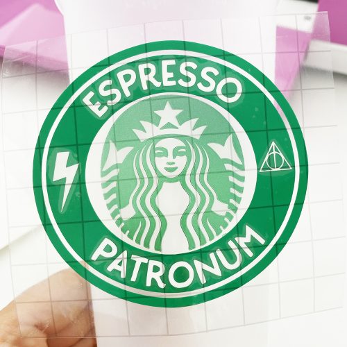 Applying Free Harry Potter Espresso Patronum Starbucks SVG