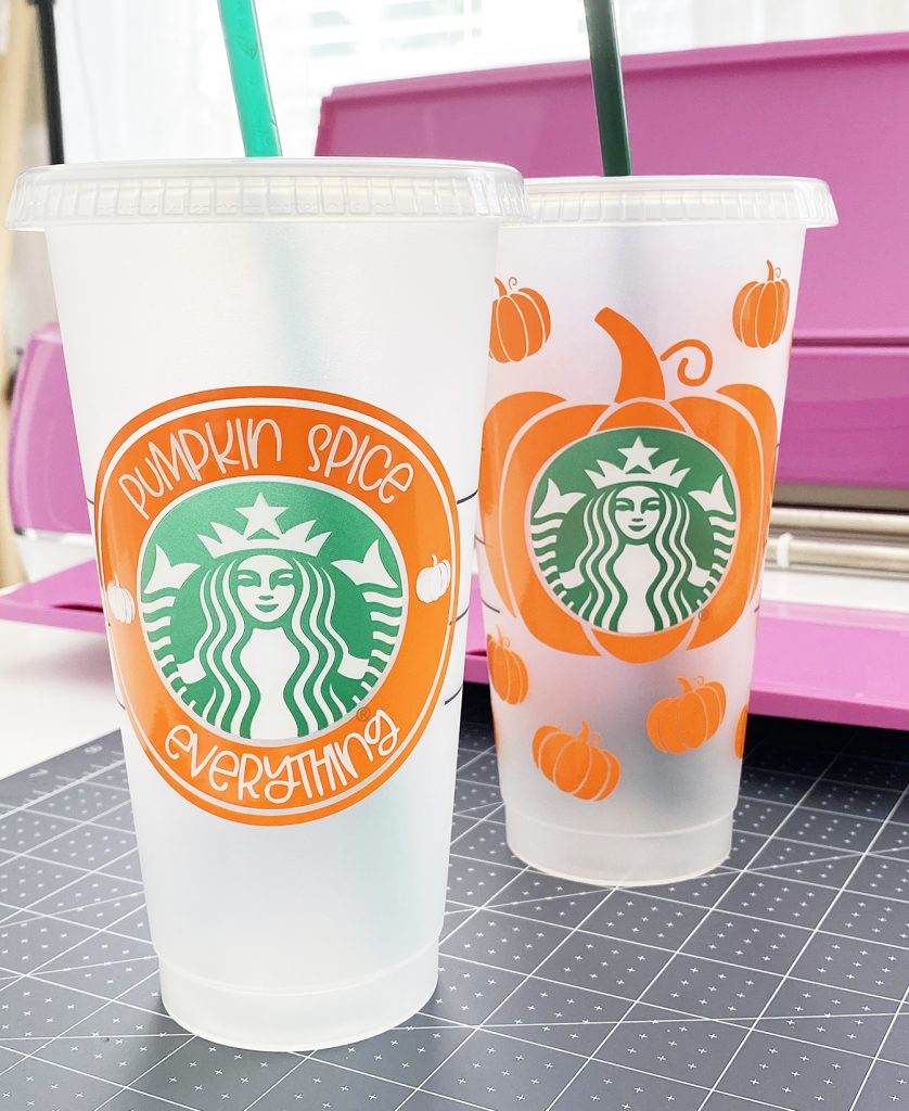 FREE Pumpkin Spice Starbucks Cup SVG Files at Pineapple Paper Co.