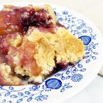 Easy Berry Peach Dump Cake Recipe by Pineapple Paper Co.