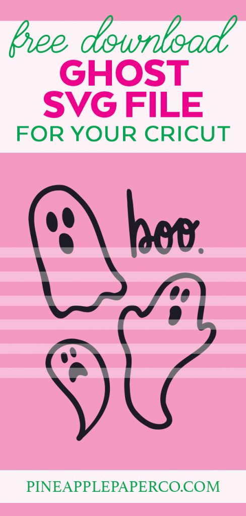 Free Ghost with Boo Halloween File