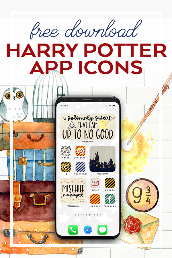 Free Harry Potter iPhone Icons for Harry Potter Aesthetic Home Screen. FREE Download!