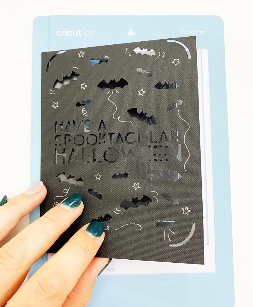 DIY Halloween Card with Cricut Joy Card Mat