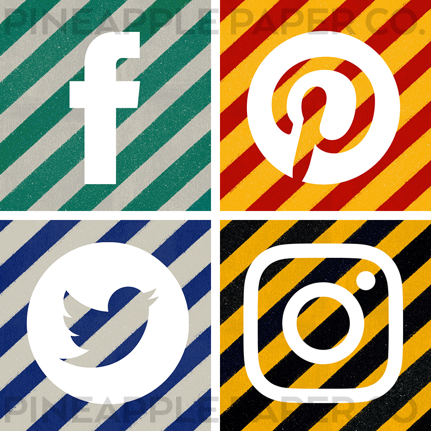 Harry Potter Themed iPhone Social Media Icons