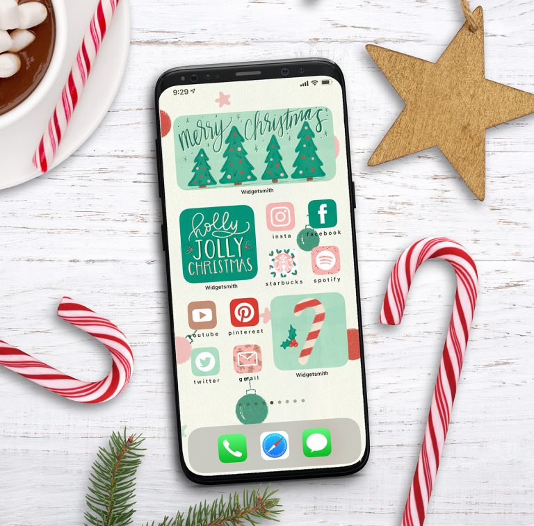 iPhone Christmas Aesthetic Widget and App Icons