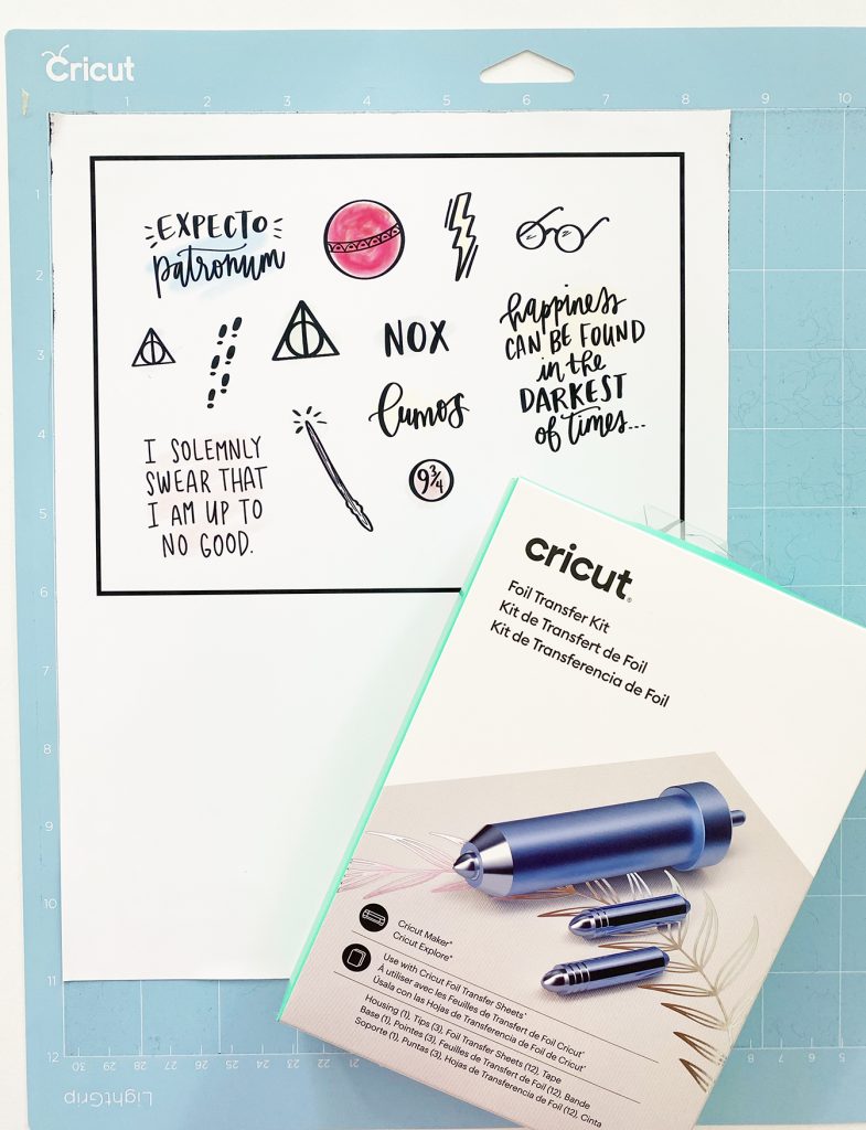 Print then Cut Printable Stickers and Cricut Foil Transfer Kit