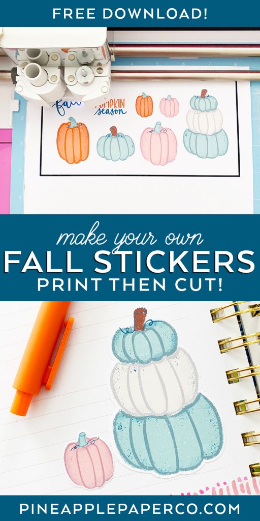 Free Printable Pumpkin Stickers by Pineapple Paper Co.