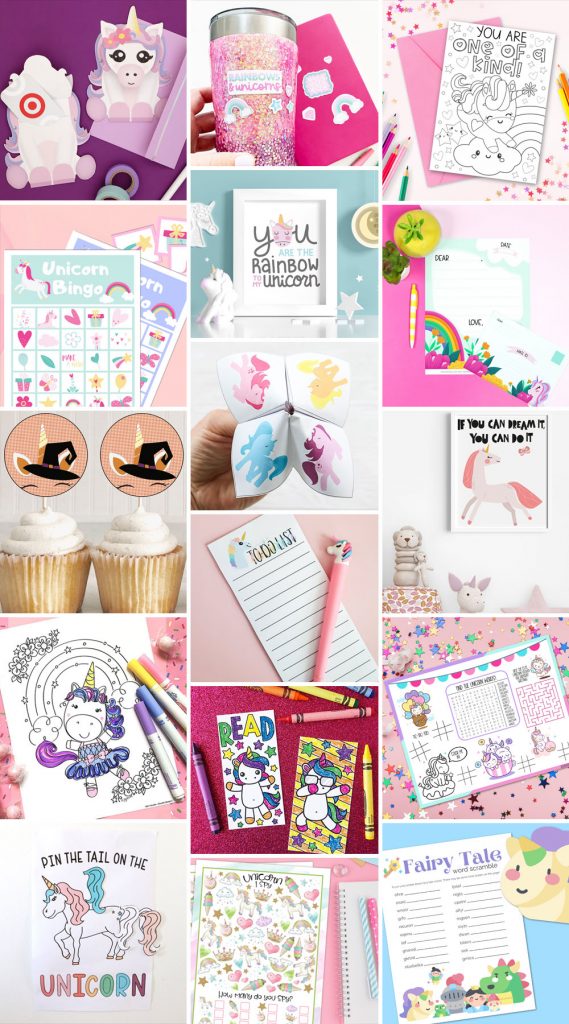 Free Unicorn Printables at Pineapple Paper Co.