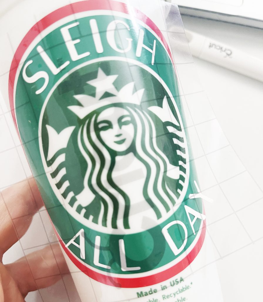 DIY Starbucks Label Christmas FREE SVG for Cricut