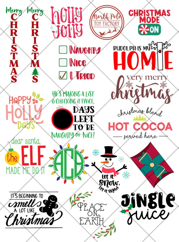17 Free Christmas SVG Files for Cricut and Silhouette