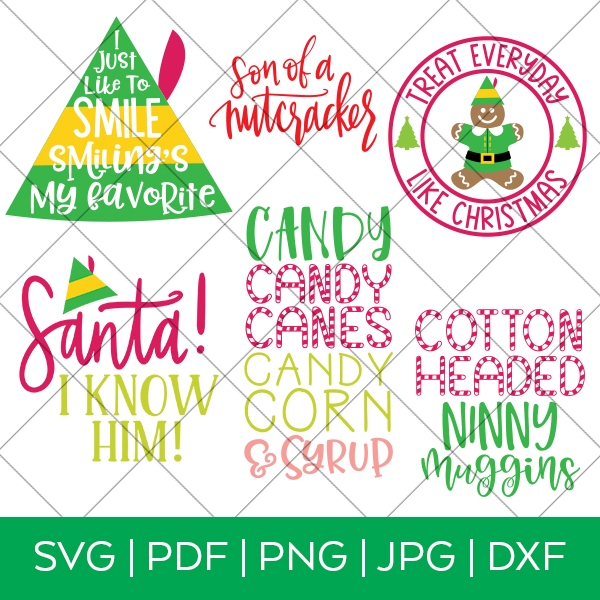 Elf Movie Christmas SVG Cut File BUNDLE