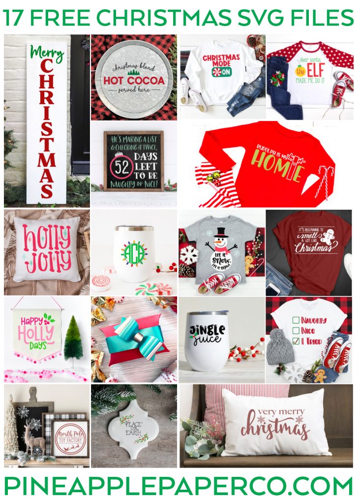 Free Christmas SVG Files