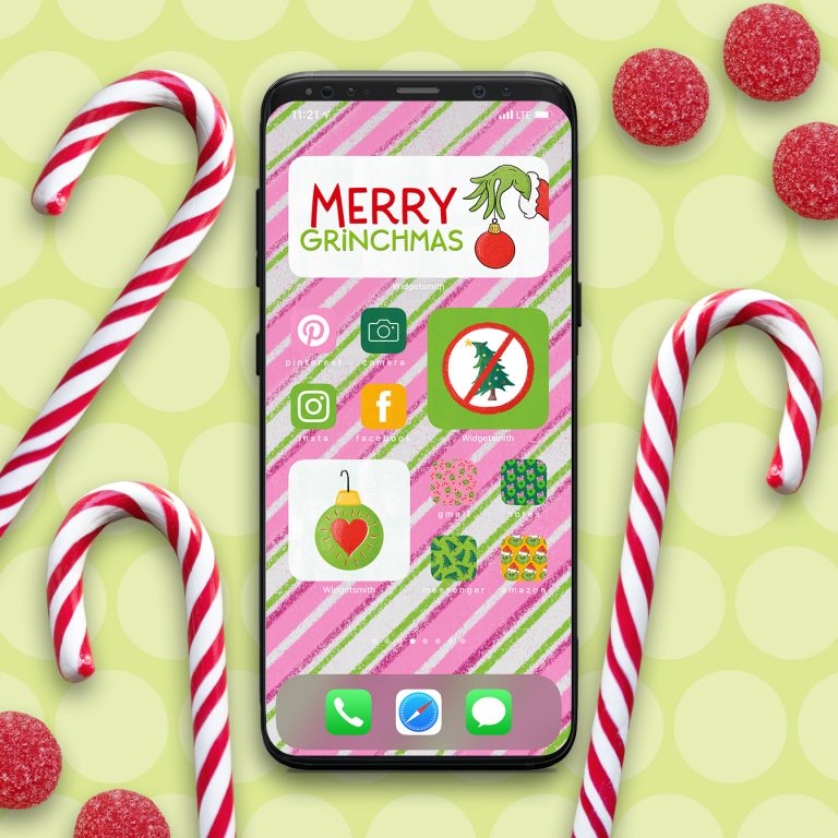 Grinch iPhone Aesthetic App and Widget Icons