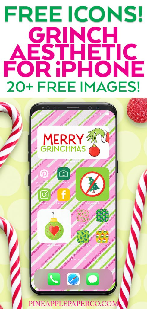 FREE Grinch App and Widget Icons for iPhone and iOS 14