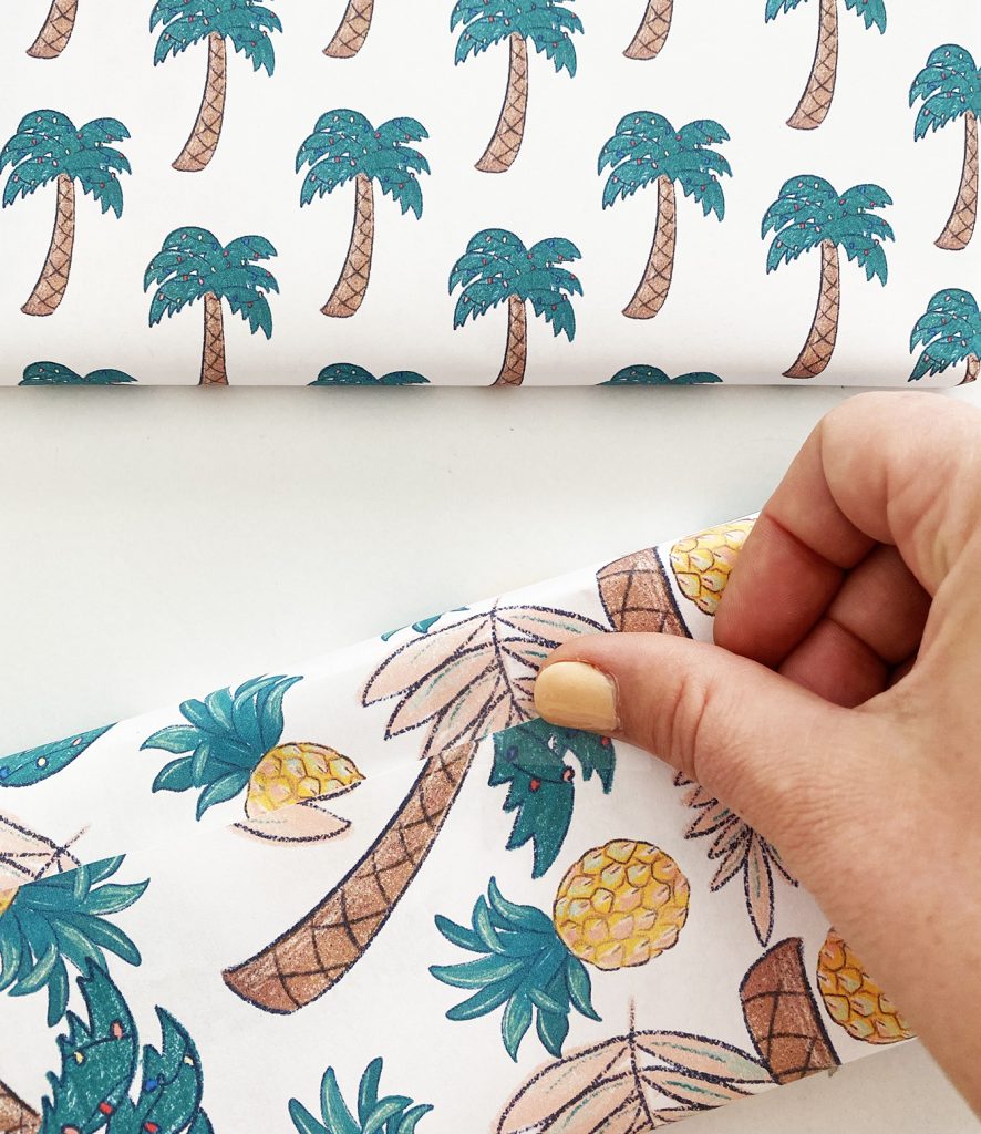 Using Printable Wrapping Paper from Pineapple Paper Co.