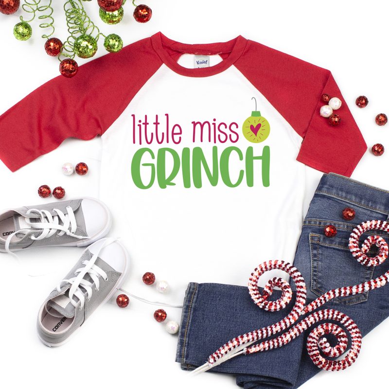 Little Miss Grinch SVG File on DIY Shirt