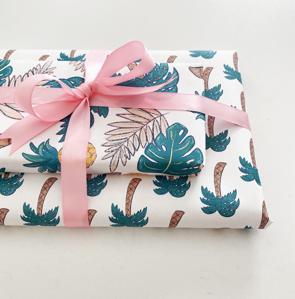 Tropical Printable Wrapping Paper Download