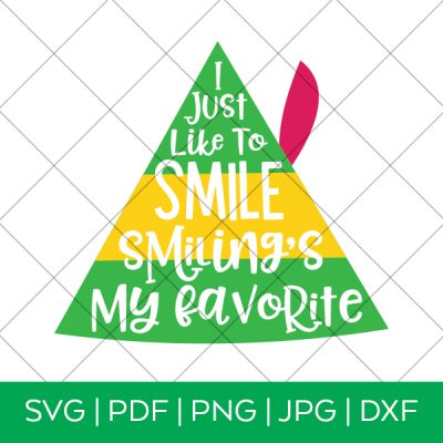 Smiling's My Favorite Elf Movie SVG