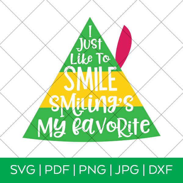 Smiling's My Favorite Elf Movie SVG