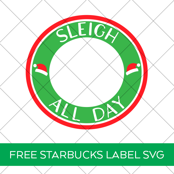 Starbucks Christmas Label FREE SVG