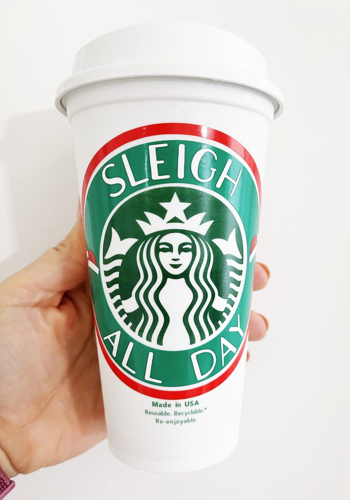 DIY Starbucks Label Christmas FREE SVG for Cricut