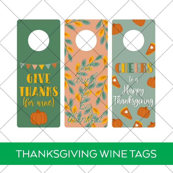 Free Printable Wine Tags for Thanksgiving Download