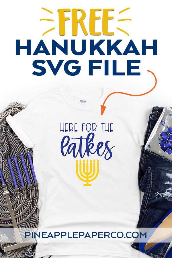 Free Hanukkah SVG File to Make a DIY Funny Hanukkah Shirt
