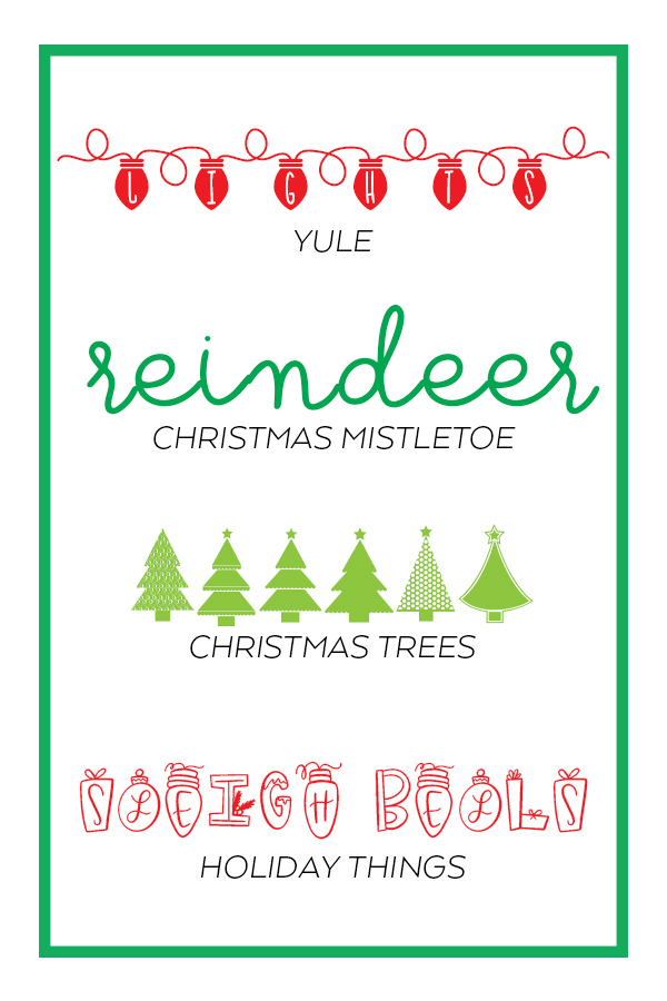 Free and Cheap Fonts for Christmas Crafts and To Use with your Cricut or Silhouette