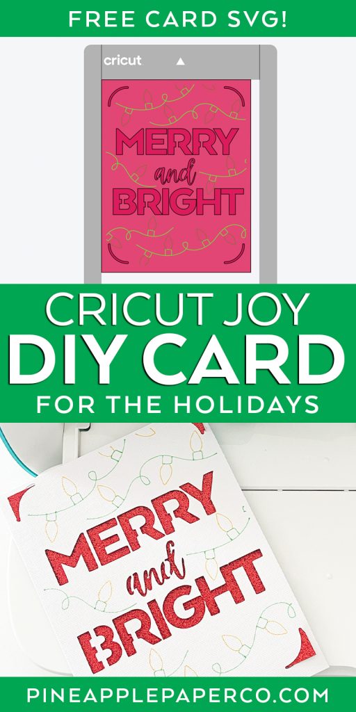 Make a DIY Christmas Card with the Cricut Joy and FREE SVG