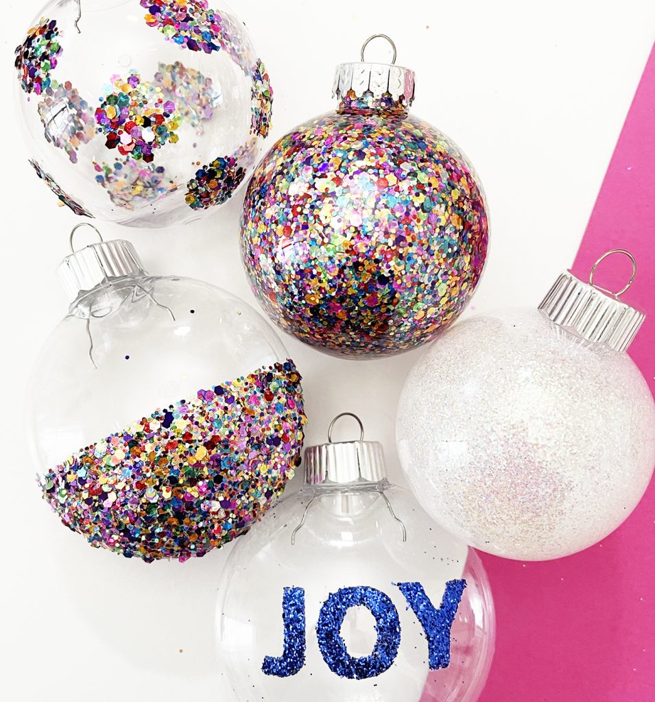 5 Easy DIY Glitter Ornament Ideas