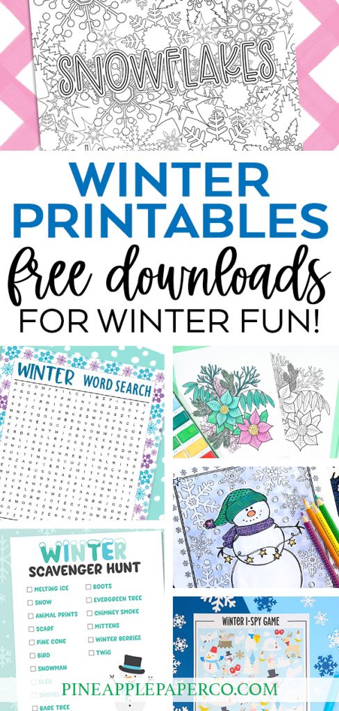 18 Free Winter Printables