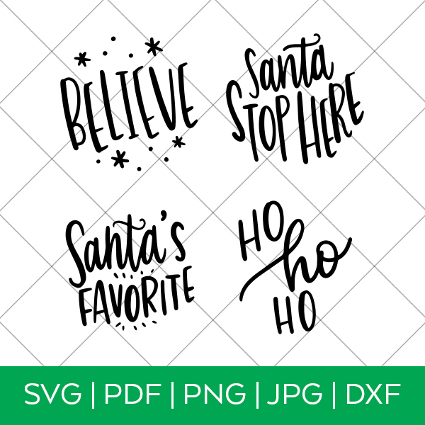 Santa Ornament Set SVG Files