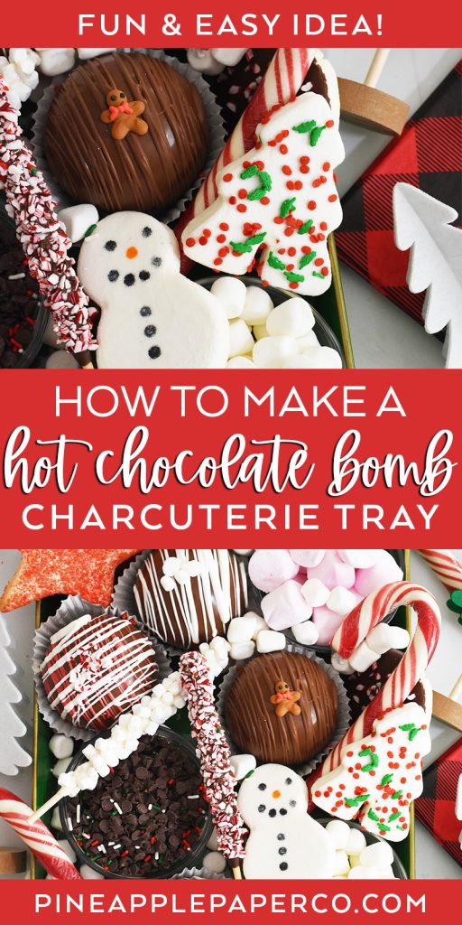 Hot Chocolate Bomb Charcuterie Board DIY Tutorial