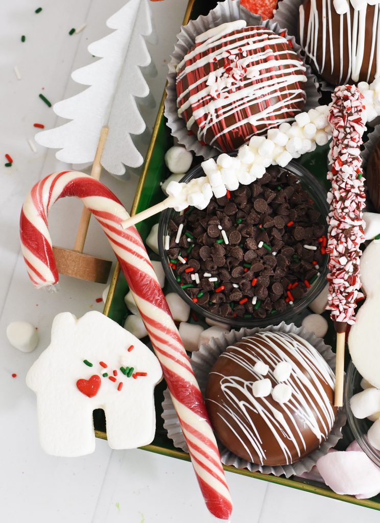 Hot Chocolate Bomb Charcuterie Tray by Pineapple Paper Co.