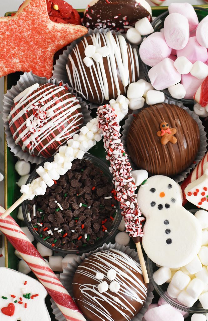 Hot Chocolate Bomb Charcuterie Tray by Pineapple Paper Co.