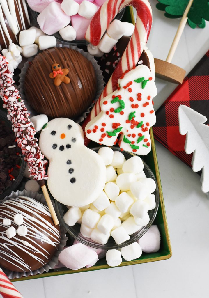 Hot Chocolate Bomb Charcuterie Tray by Pineapple Paper Co.