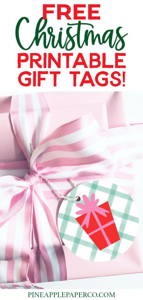 FREE Printable Unicorn Gift Tag Stickers for Christmas