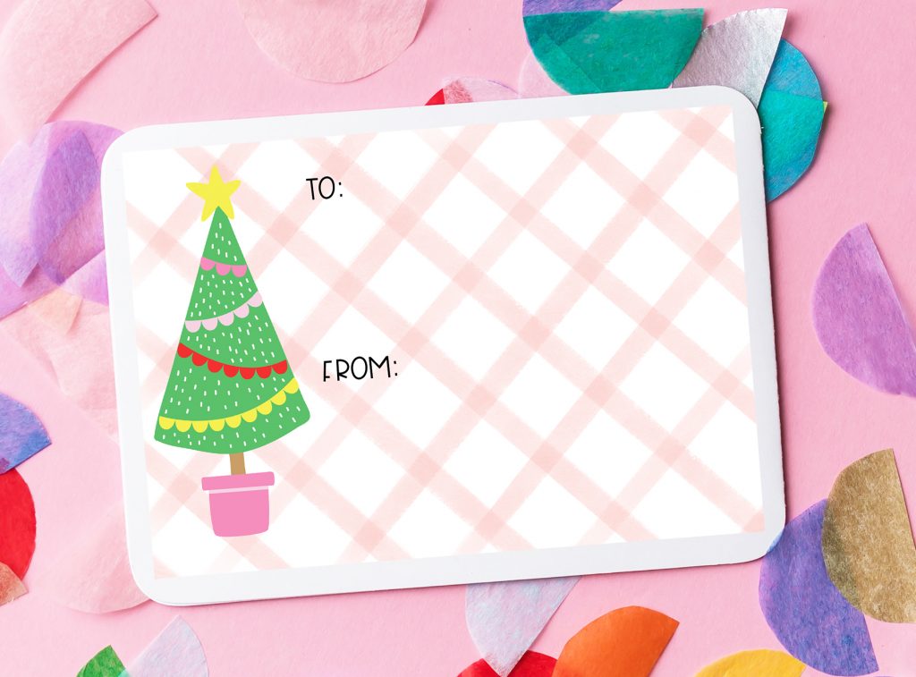 FREE Printable Unicorn Gift Tag Stickers for Christmas