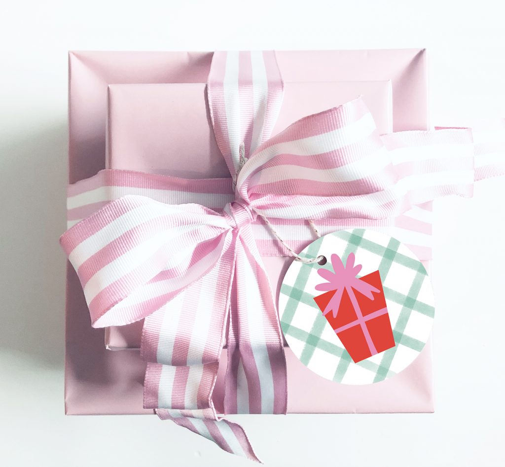 FREE Printable Unicorn Gift Tag Stickers for Christmas