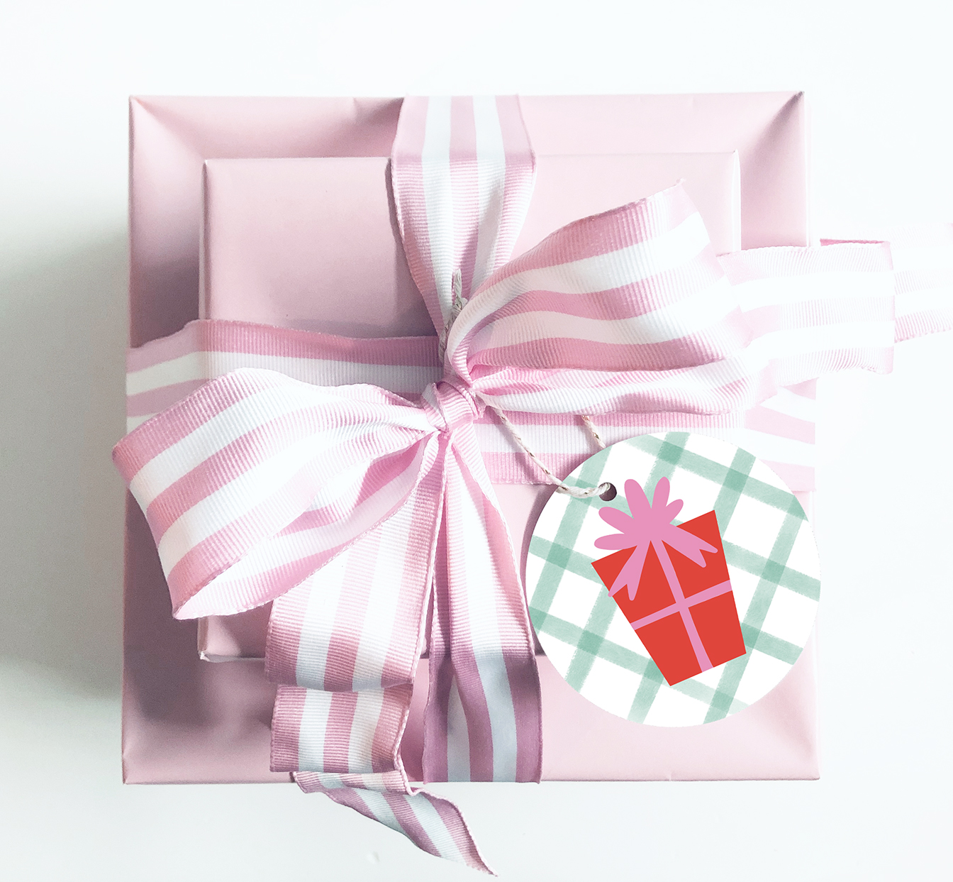 FREE Printable Unicorn Gift Tag Stickers for Christmas