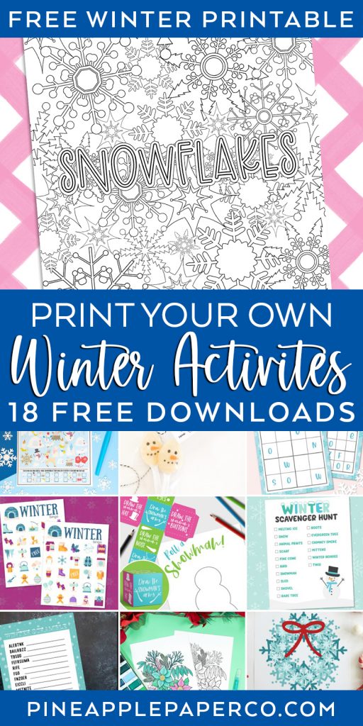 18 Free Winter Printables
