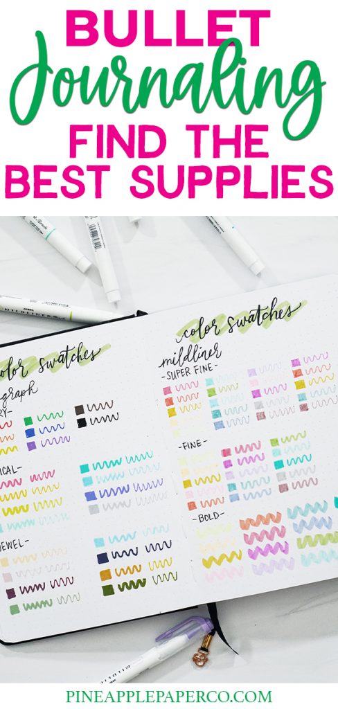 The Best Supplies for Bullet Journaling