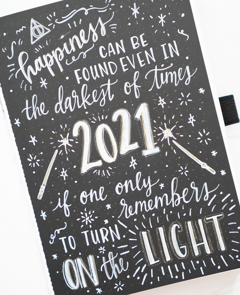 2021 Title Page for Bullet Journal - Harry Potter Theme
